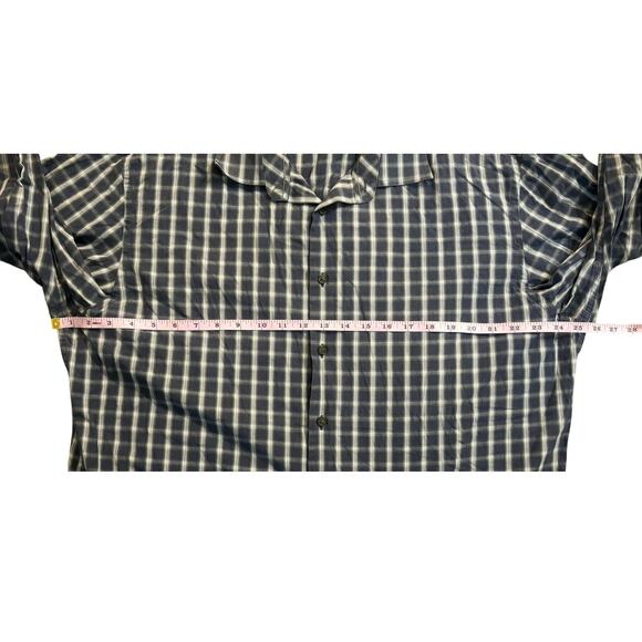 Joseph Abboud Blue Checkered Button-Down Mens Size XXL - Picture 3 of 5